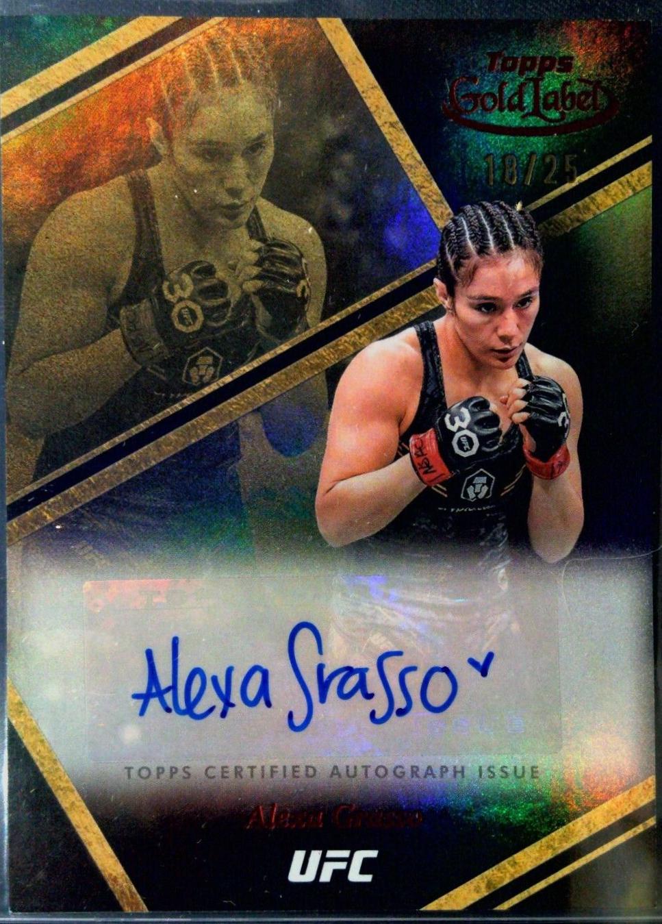 Alexa Grasso 2024 Topps Gold Label UFC Auric Autographs #AUA-AGO Red