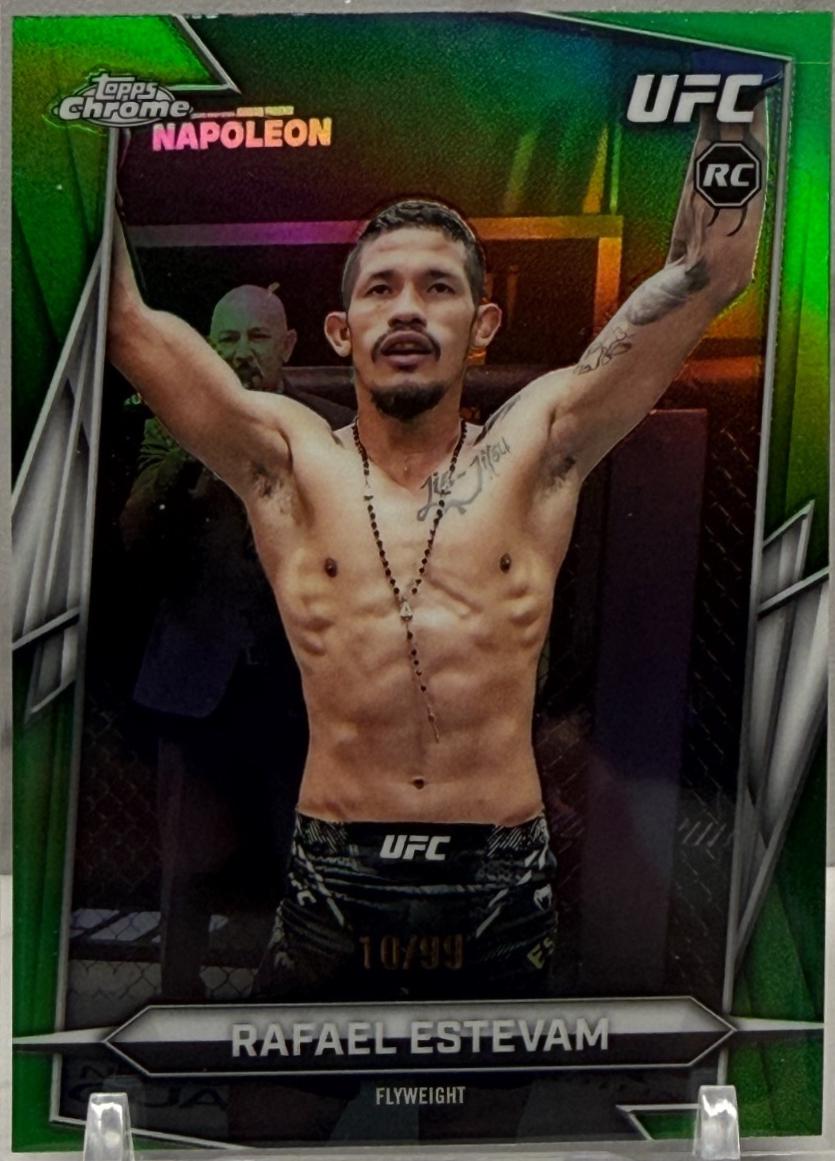 Rafael Estevam 2026 Topps Chrome UFC Base #22 Green Refractor
