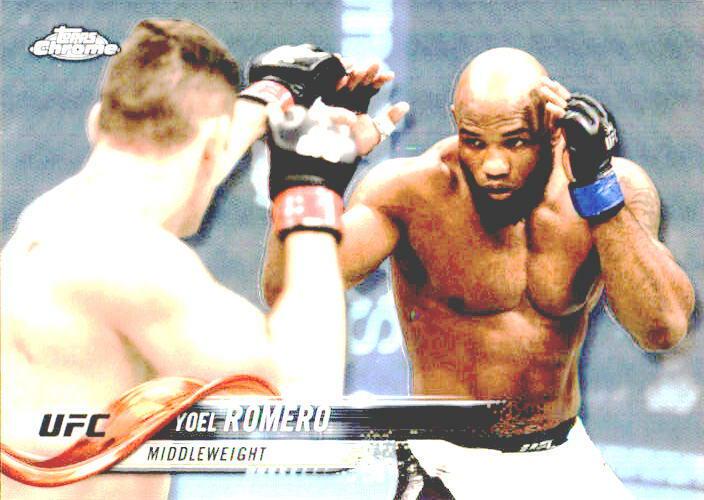 Yoel Romero 2018 Topps Chrome UFC Base #74 Refractor