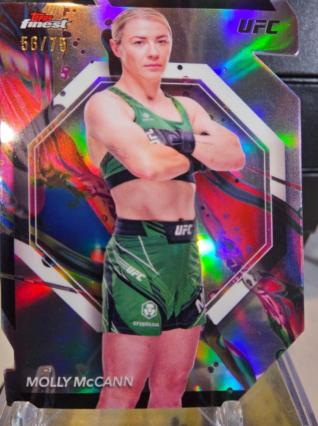 Molly McCann 2024 Topps Finest UFC Base Common #57 Die-Cut Refractor
