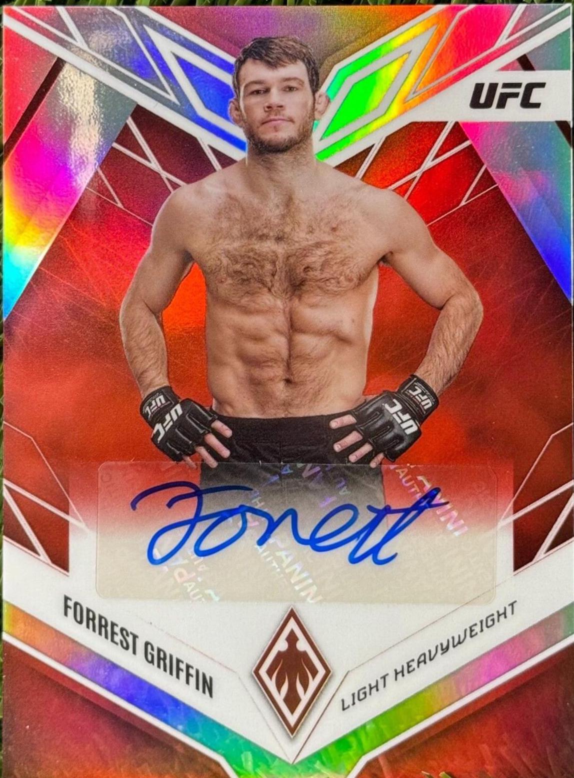 Forrest Griffin 2023 Panini Chronicles UFC Phoenix Autographs #17 Red