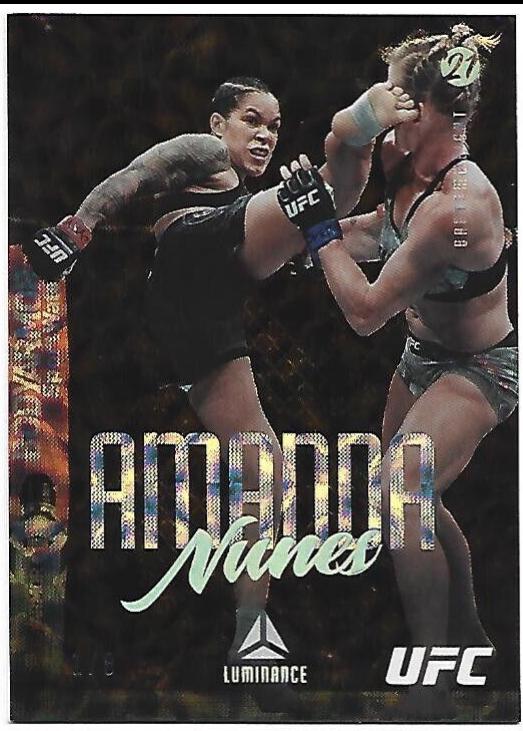 Amanda Nunes 2021 Panini Chronicles UFC Base Luminance #53 Asia Gold