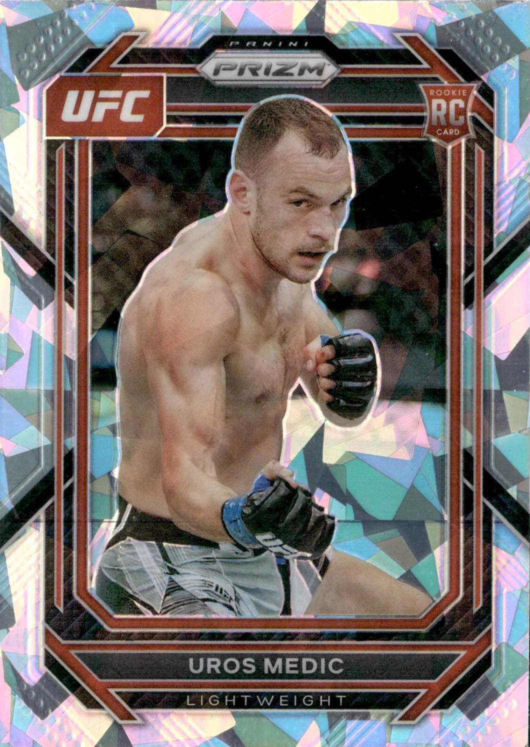 Uros Medic 2023 Panini Prizm UFC Base #158 Ice
