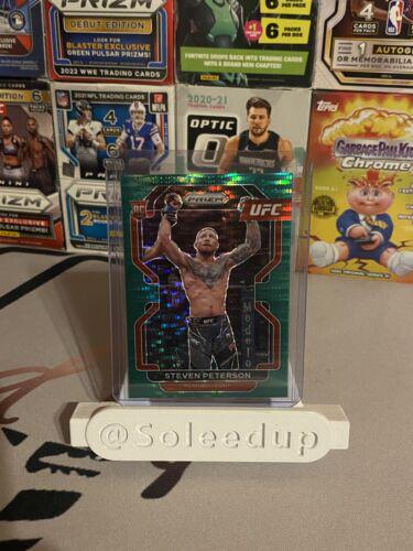 Steven Peterson 2022 Panini Prizm UFC Base #104 Green Pulsar
