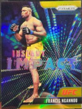 Francis Ngannou 2021 Panini Prizm UFC Instant Impact #7 Gold
