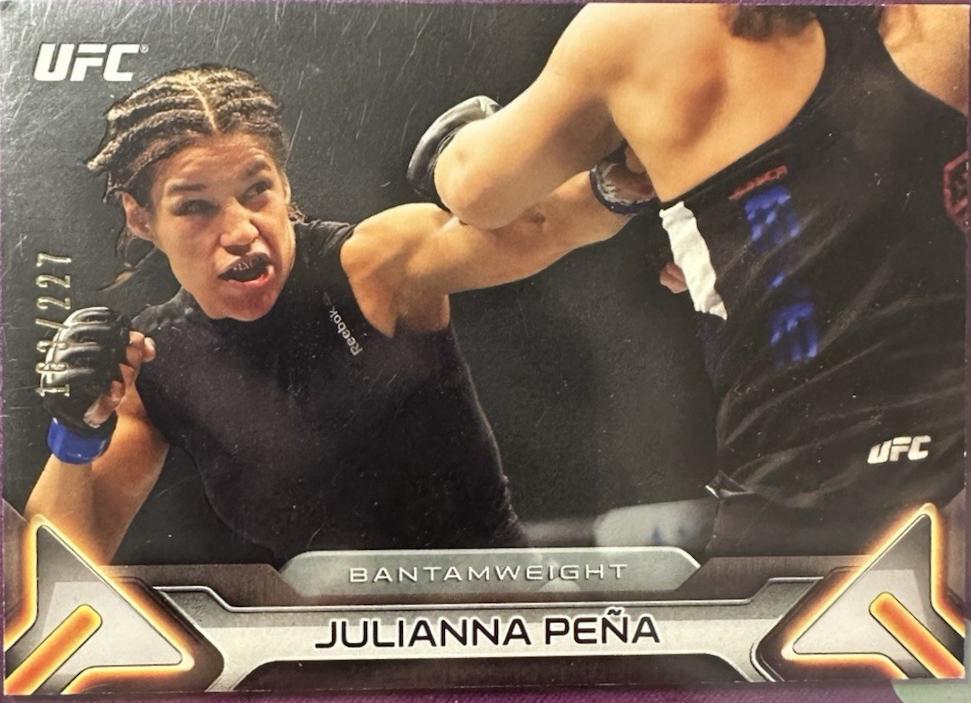 Julianna Peña 2016 Topps UFC Knockout Base #85 Silver