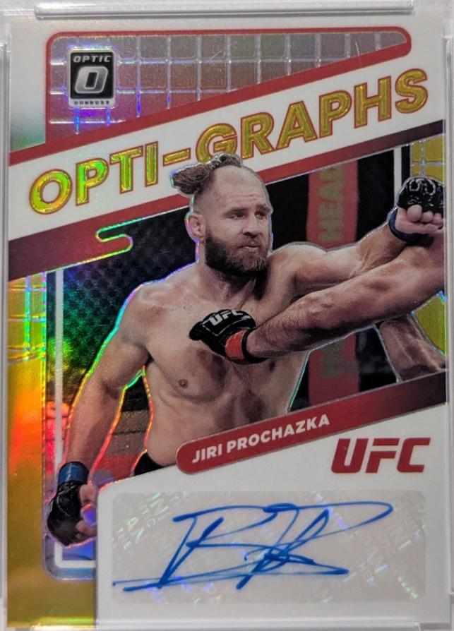 Jiri Prochazka 2022 Panini Donruss Optic UFC Opti-Graphs #25 Gold