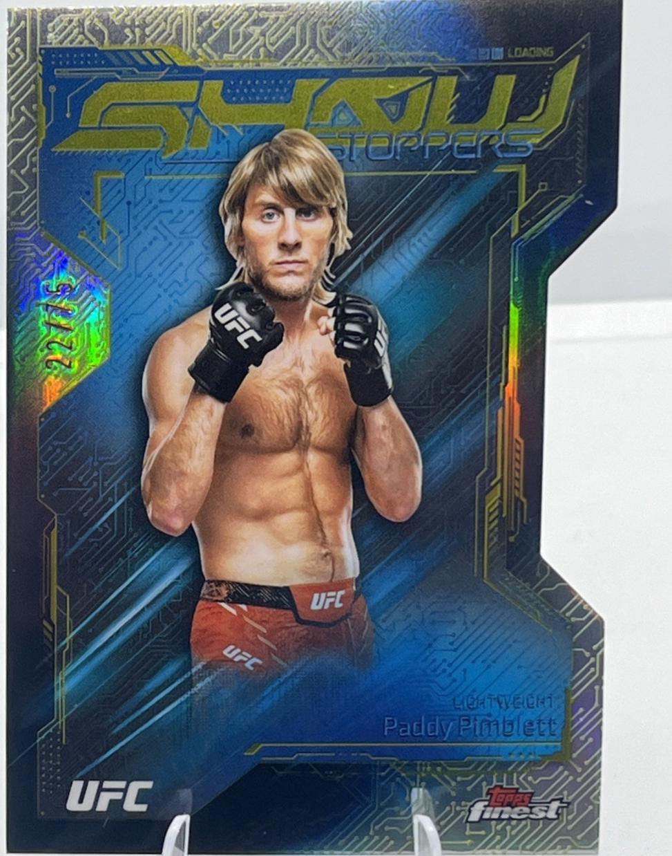 Paddy Pimblett 2025 Topps Finest UFC Showstoppers #SS-1 Die-Cut Refractor