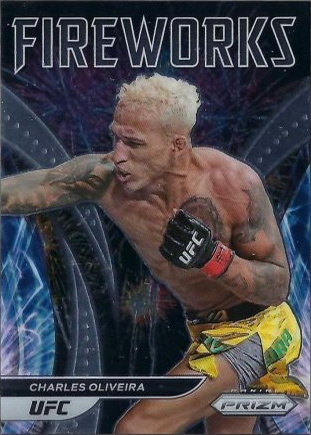 Charles Oliveira 2022 Panini Prizm UFC Fireworks #4 Black