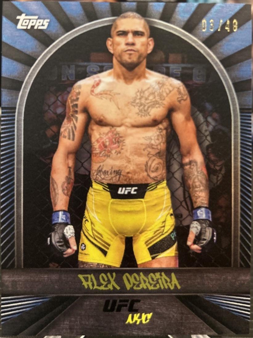 Alex Pereira 2024 Topps UFC NYC Base #28 Blue