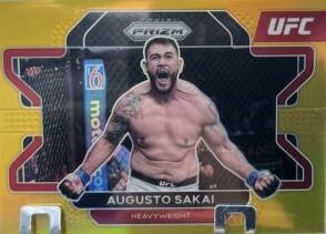 Augusto Sakai 2022 Panini Prizm UFC Base #7 Gold