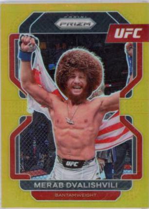 Merab Dvalishvili 2022 Panini Prizm UFC Base #198 Gold