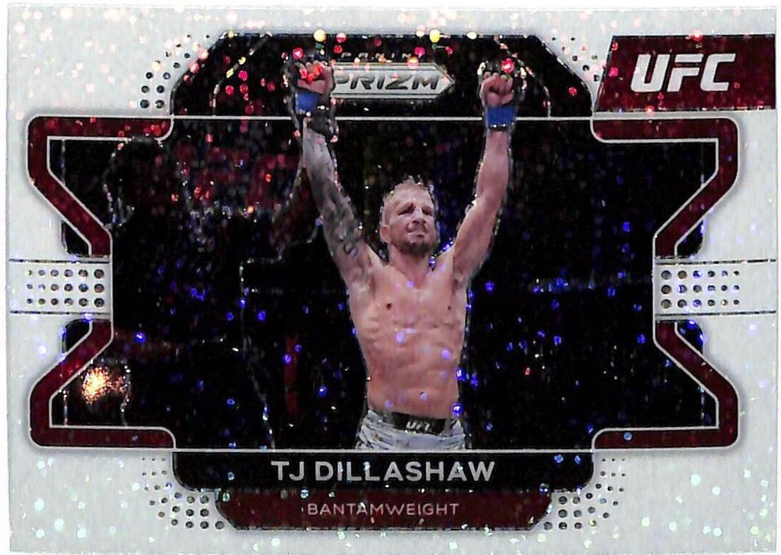 TJ Dillashaw 2022 Panini Prizm UFC Base #12 White Sparkle