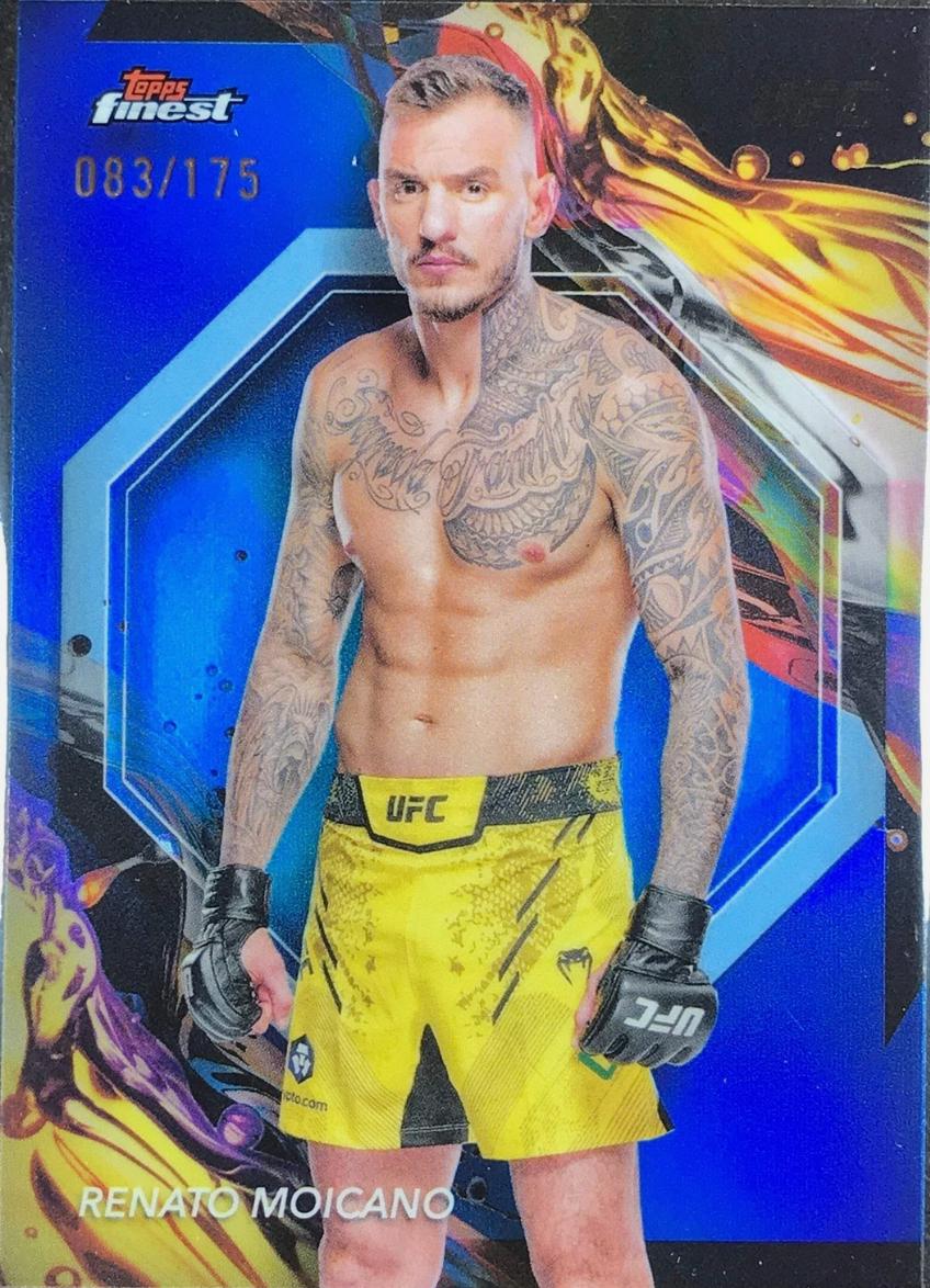 Renato Moicano 2024 Topps Finest UFC Base Uncommon #117 Blue Refractor