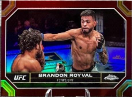 Brandon Royval 2024 Topps Chrome UFC Base #31 Magenta Refractor