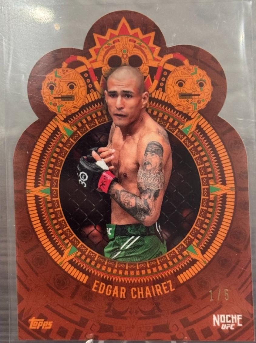 Edgar Chairez 2024 Topps Noche UFC Base #13 Gold Die-Cut