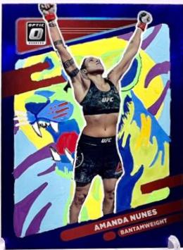 Amanda Nunes 2022 Panini Donruss Optic UFC Base #15 Purple