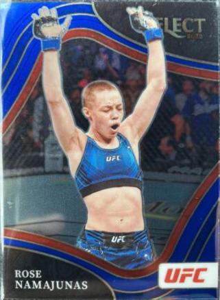 Rose Namajunas 2022 Panini Select UFC Octagonside #261 Blue Prizm