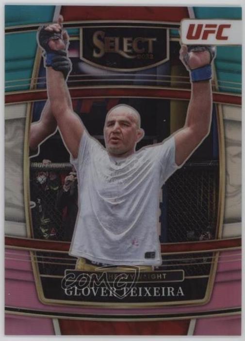 Glover Teixeira 2022 Panini Select UFC Concourse #17 Teal and Pink