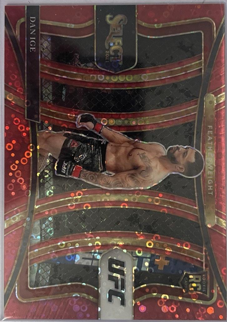 Dan Ige 2021 Panini Select UFC Premier Level #113 Red Disco