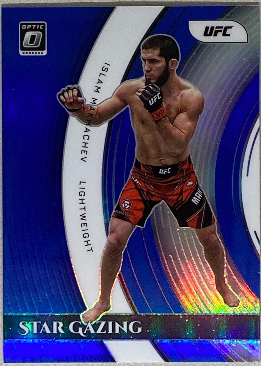 Islam Makhachev 2022 Panini Donruss Optic UFC Star Gazing #16 Blue