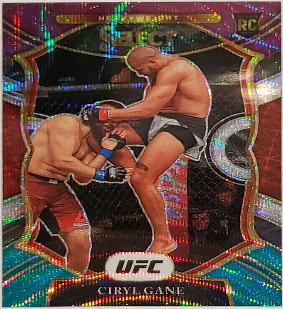 Ciryl Gane 2021 Panini Select UFC Octagonside #300 Tri Color