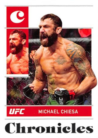 Michael Chiesa 2022 Panini Chronicles UFC Base Chronicles #72 Green