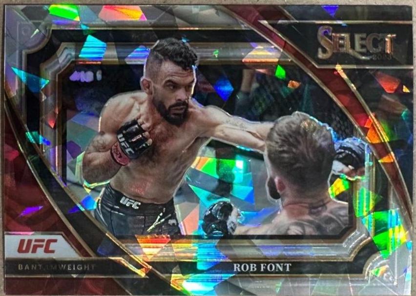Rob Font 2023 Panini Select UFC Mezzanine #390 Cracked Ice