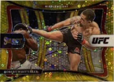 Robert Whittaker 2021 Panini Select UFC Premier Level #107 Gold Disco