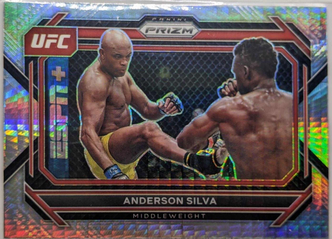 Anderson Silva 2023 Panini Prizm UFC Base #76 Hyper