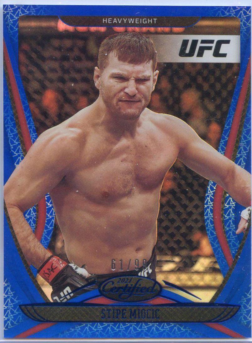 Stipe Miocic 2021 Panini Chronicles UFC Base Certified #126 Blue