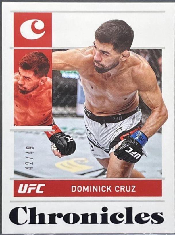 Dominick Cruz 2022 Panini Chronicles UFC Base Chronicles #24 Purple