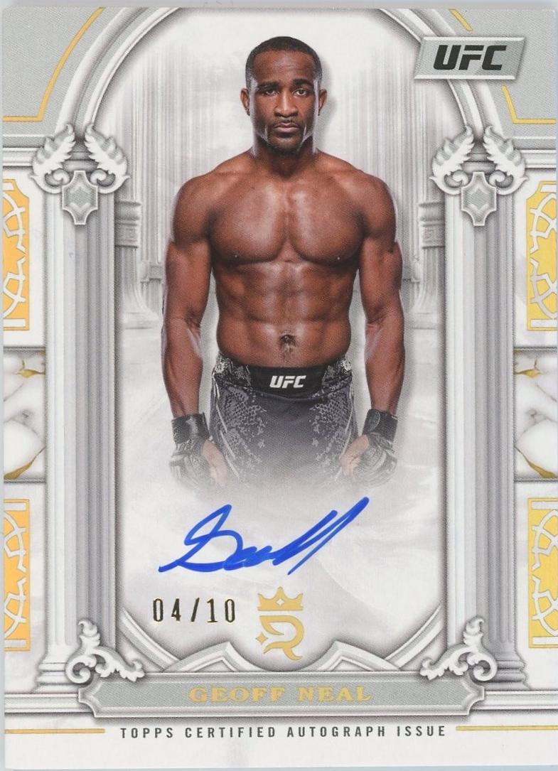 Geoff Neal 2024 Topps Royalty UFC Imperial Ink #II-GN Gold