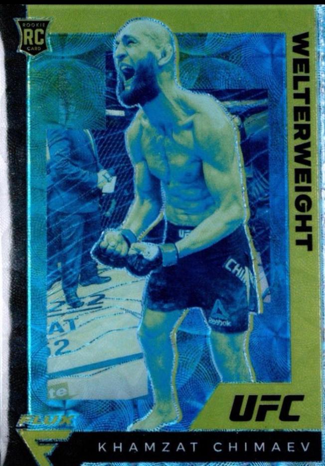 Khamzat Chimaev 2021 Panini Chronicles UFC Base Flux #251 Asia
