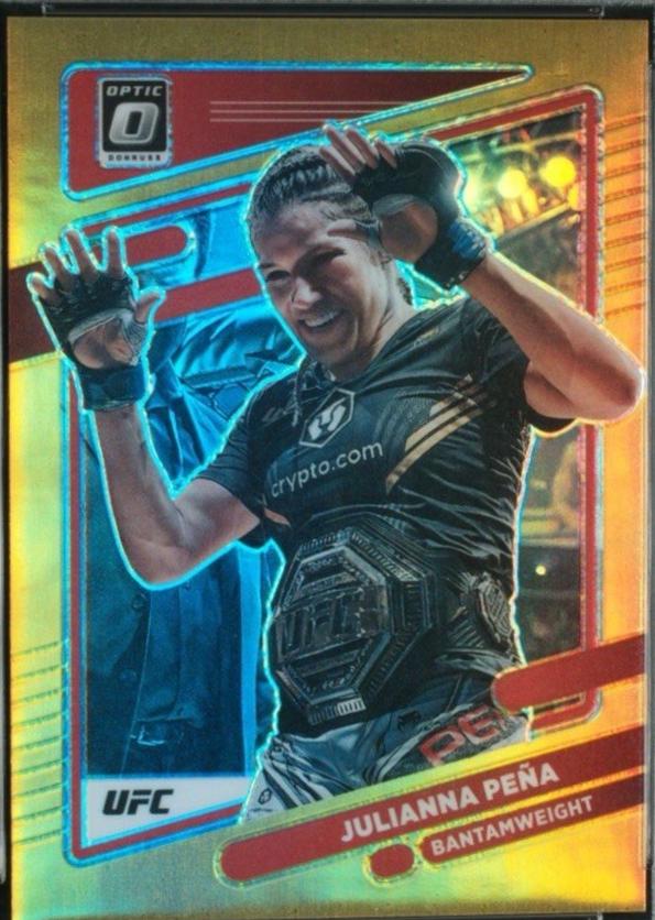 Julianna Peña 2022 Panini Donruss Optic UFC Base #5 Gold