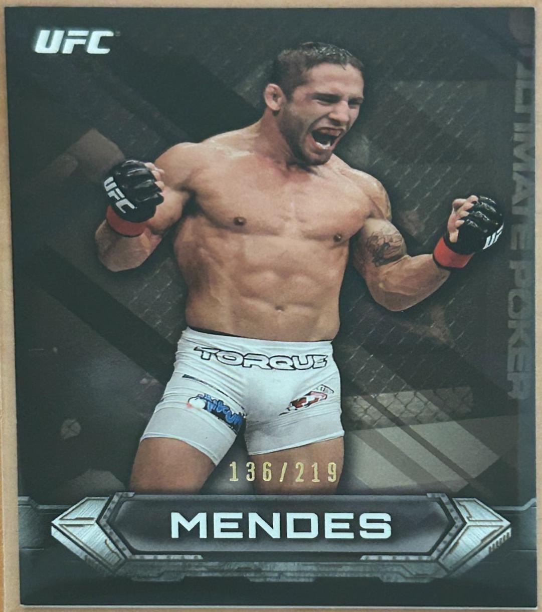 Chad Mendes 2014 Topps UFC Knockout Base #45 Gold