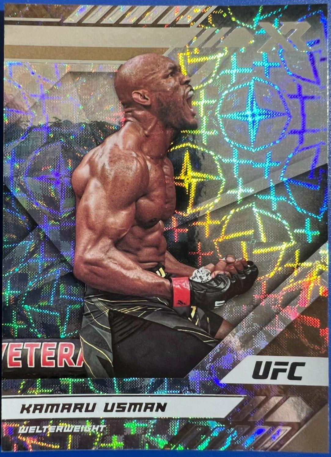 Kamaru Usman 2021 Panini Chronicles UFC Base XR #188 Asia