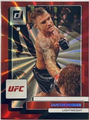 Dustin Poirier 2023 Panini Donruss UFC Base #170 Red Laser