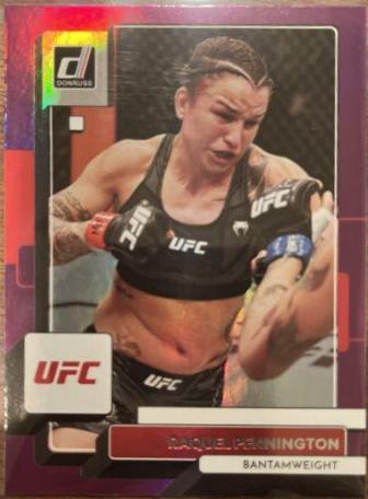 Raquel Pennington 2023 Panini Donruss UFC Base #147 Purple Laser