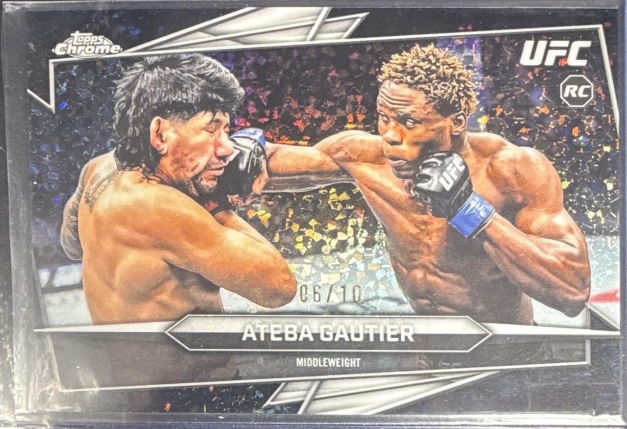 Ateba Gautier 2026 Topps Chrome UFC Base #7 Black Refractor