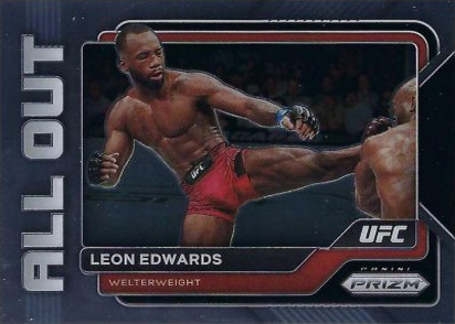 Leon Edwards 2023 Panini Prizm UFC All Out #22 Black