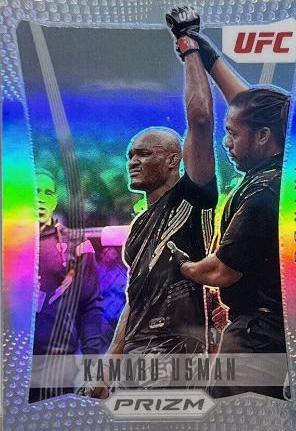 Kamaru Usman 2022 Panini Prizm UFC Prizm Flashback #25 Silver