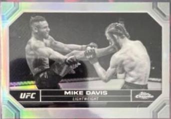 Mike Davis 2024 Topps Chrome UFC Base #139 Negative Refractor