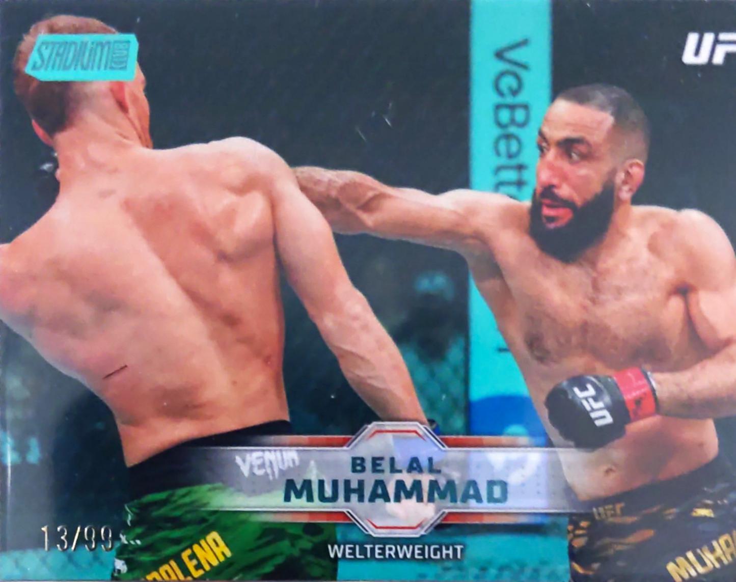 Belal Muhammad 2026 Topps Stadium Club UFC Base #109 Turquoise