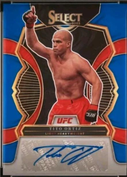 Tito Ortiz 2023 Panini Select UFC Signatures #14 Blue