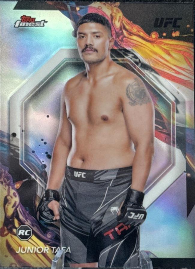 Junior Tafa 2024 Topps Finest UFC Base Uncommon #159 Refractor