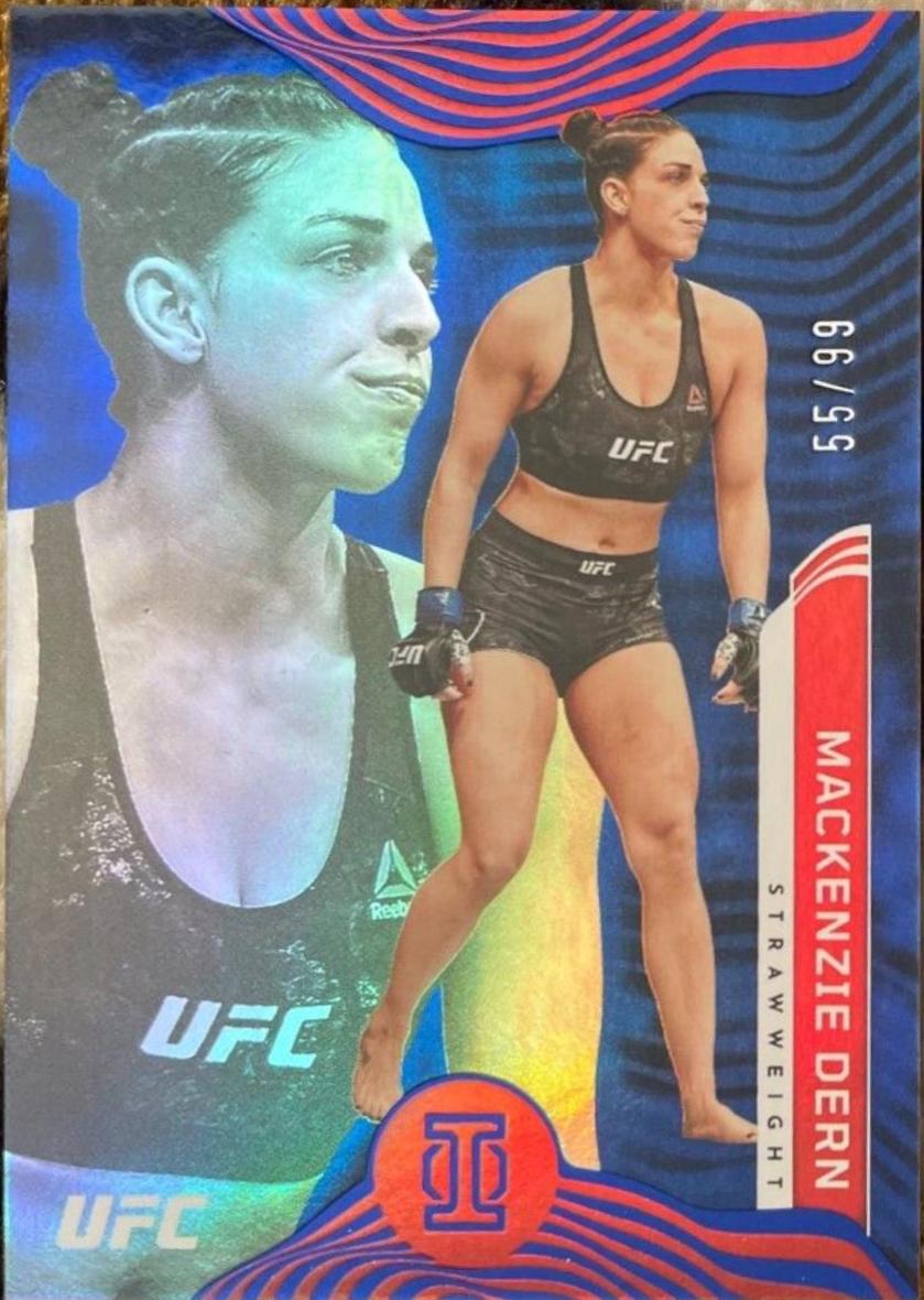 Mackenzie Dern 2022 Panini Chronicles UFC Base Illusions #266 Blue