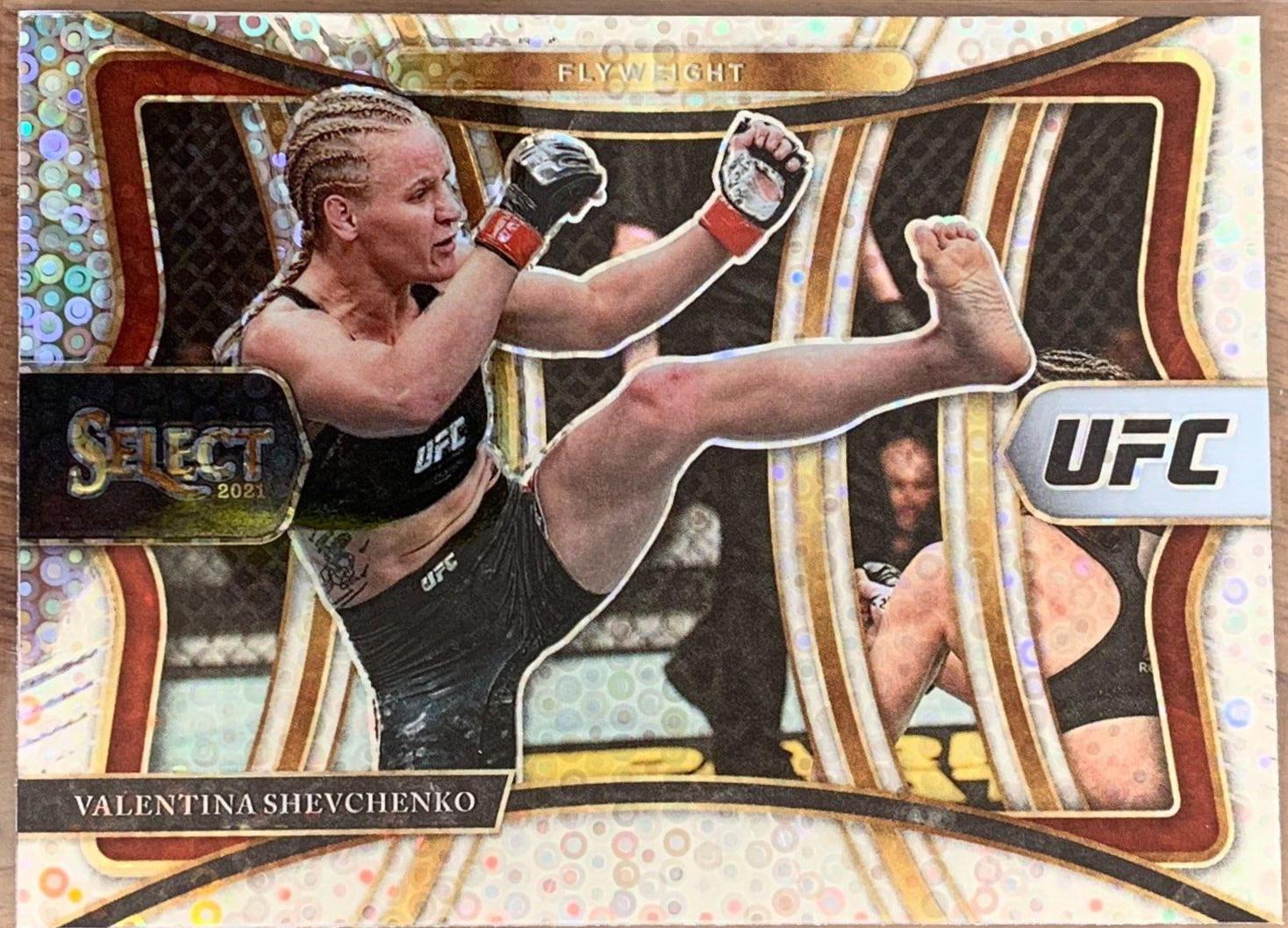 Valentina Shevchenko 2021 Panini Select UFC Premier Level #129 Disco