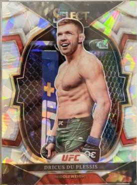 Dricus Du Plessis 2023 Panini Select UFC Concourse #24 Cracked Ice