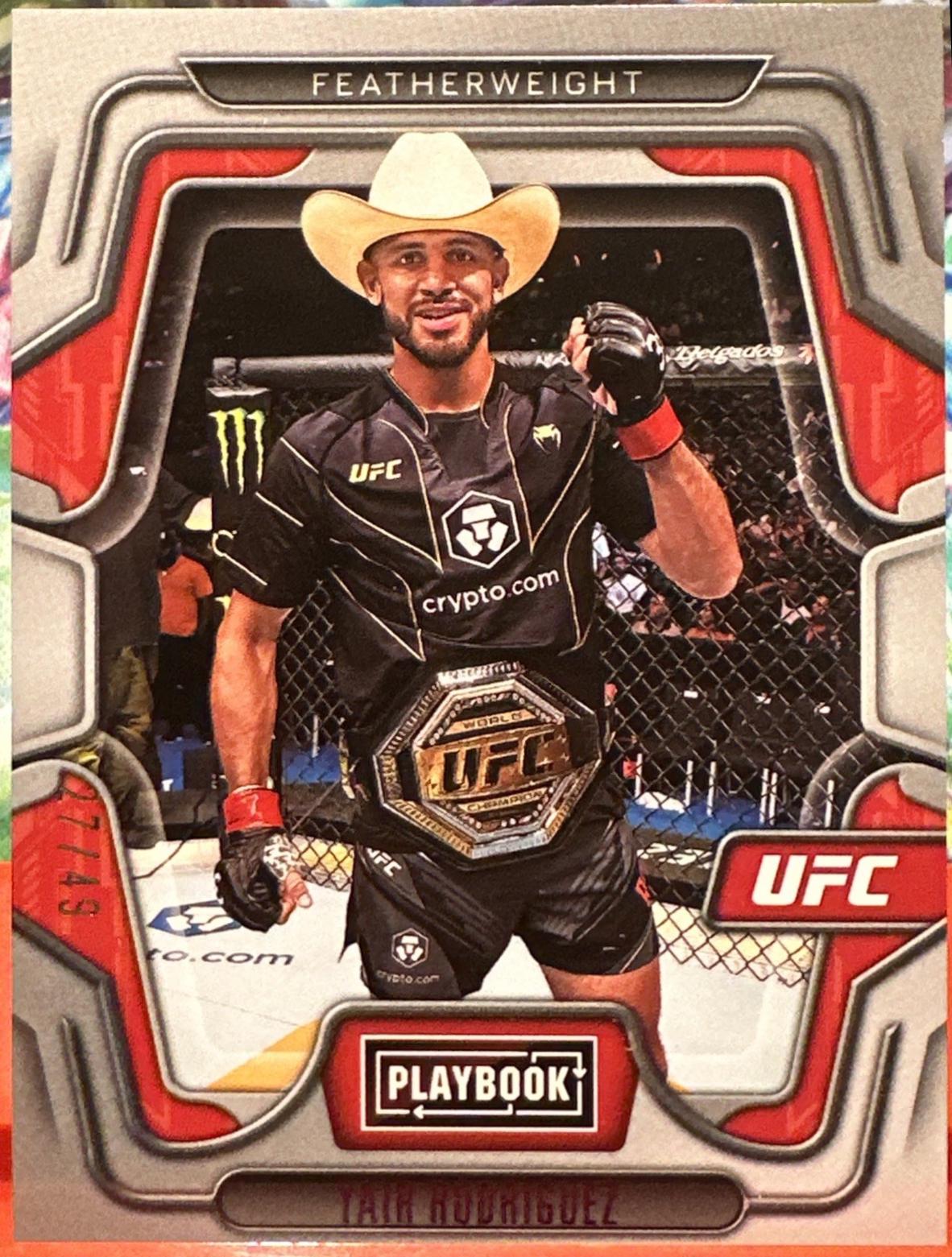 Yair Rodríguez 2023 Panini Chronicles UFC Base Playbook #117 Purple